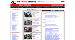 Desktop Screenshot of bigtrucksalvage.com