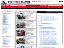 Tablet Screenshot of bigtrucksalvage.com